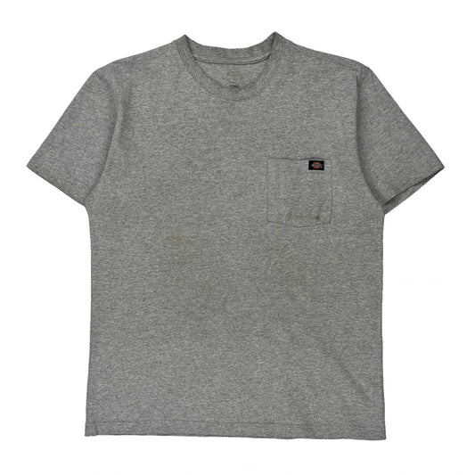 Dickies T-Shirt - Large Grey Cotton