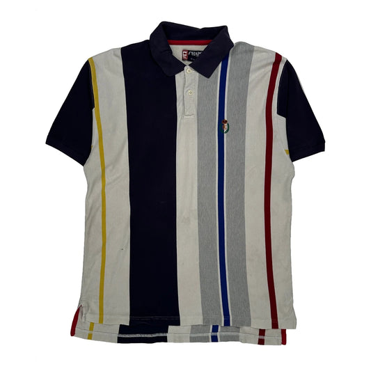 Chaps Ralph Lauren Striped Polo Shirt - Large Multicoloured Cotton