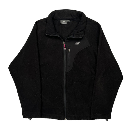 New Balance Fleece Jacket - Large Black Polyester