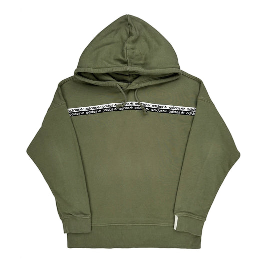 Trefoil Logo Adidas Hoodie - Medium Green Cotton