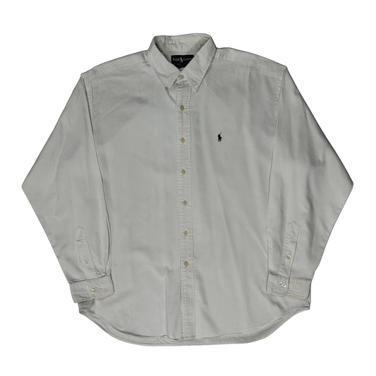 Blaire Ralph Lauren Striped Shirt - XL White Cotton Blend