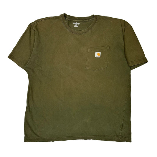 Carhartt T-Shirt - XL Green Cotton