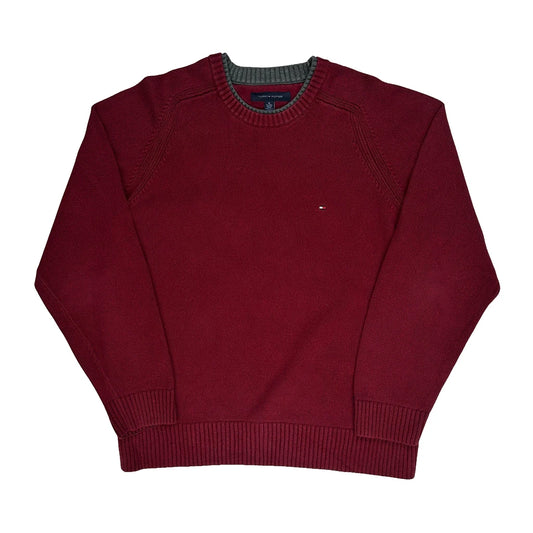 Vintage Tommy Hilfiger Jumper - XL Red Cotton