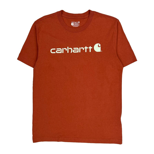 Carhartt T-Shirt - Medium Red Cotton