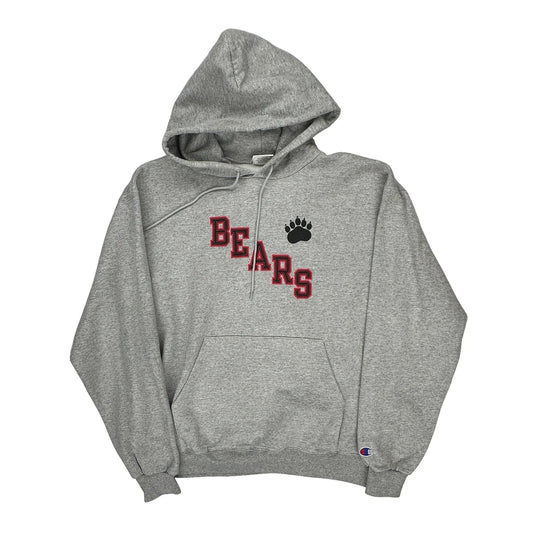 Bears Champion College Hoodie - Large Grey Cotton