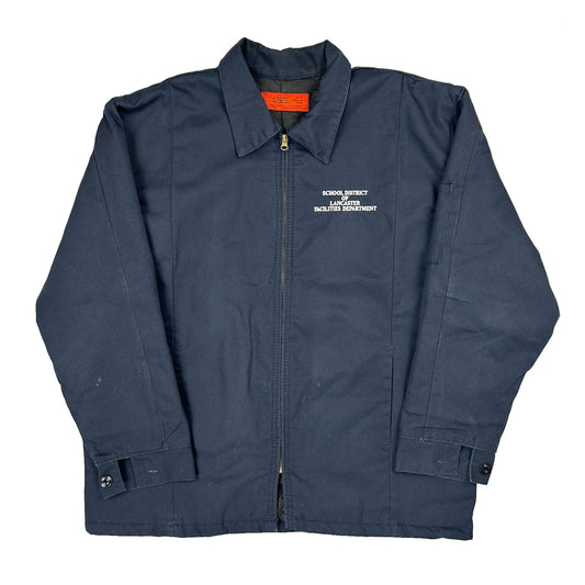School District Lancaster Facilities Department Cintas Workweaar Jacket - Large Navy Polyester