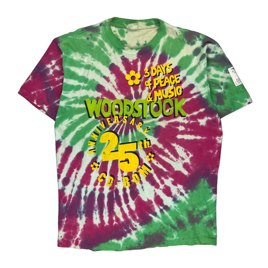 Woodstock 25Th Anniversary Bay Club Single Stitch T-Shirt - 2XL Multicoloured Cotton