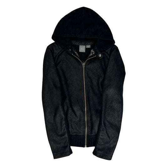Armani Exchange Jacket - XS Black Faux Leather