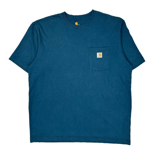 Carhartt T-Shirt - XL Blue Cotton