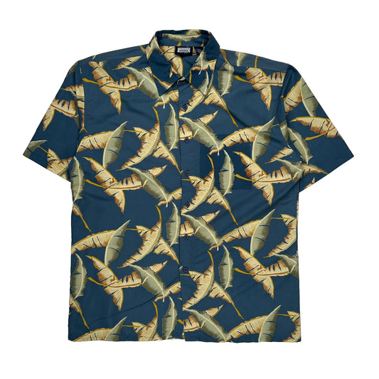 Premier Hawaiian Shirt - Large Blue Polyester