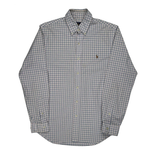 Ralph Lauren Slim Fit Shirt - Medium White Cotton