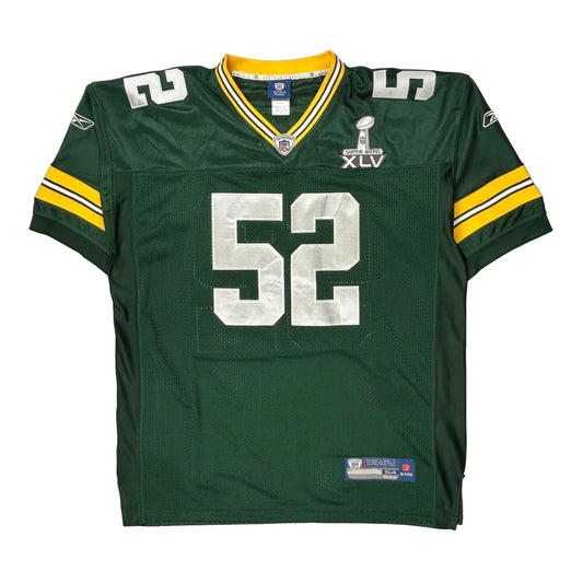 Green Bay Packers Reebok Nfl Jersey - 2XL Green Polyester