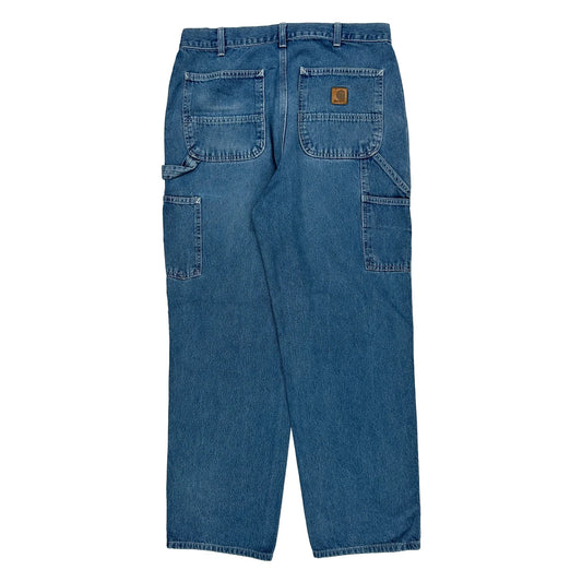 Carhartt Carpenter Jeans - 32W 32L Blue Cotton