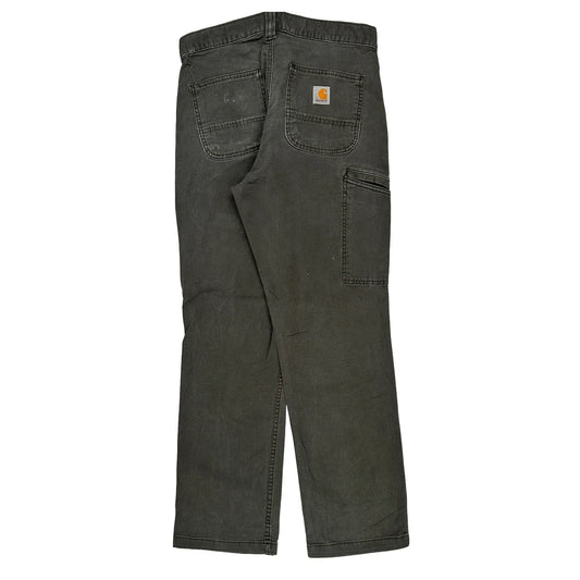 Carhartt Double Knee Carpenter Trousers - 30W 30L Grey Cotton