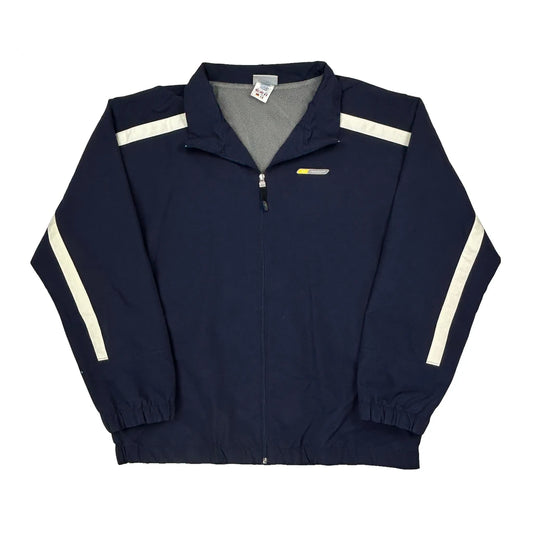 Reebok Track Jacket - XL Navy Polyester