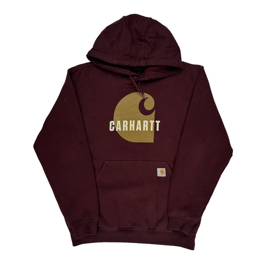 Carhartt Hoodie - Medium Burgundy Cotton