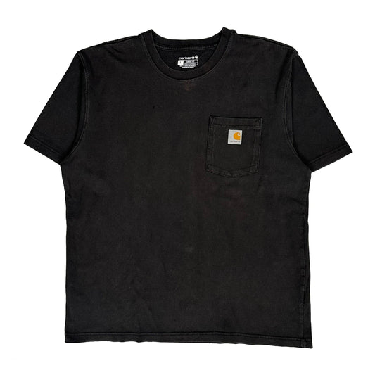 Carhartt T-Shirt - Large Black Cotton