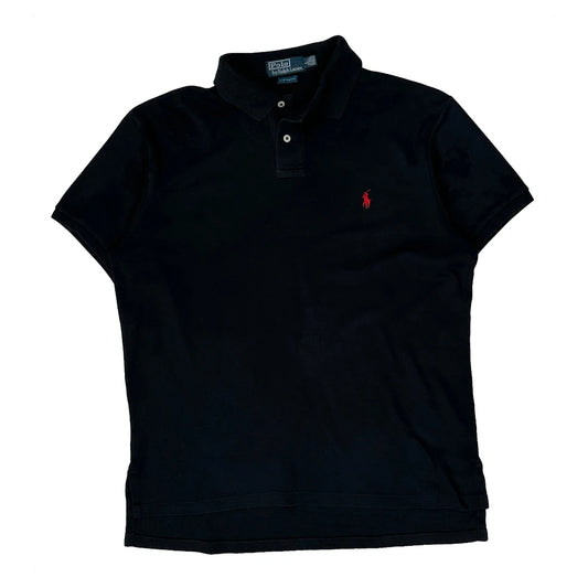 Polo By Ralph Lauren Polo Shirt - Large Black Cotton