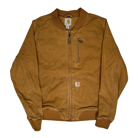 Age 12-14 Carhartt Jacket - Large Brown Cotton