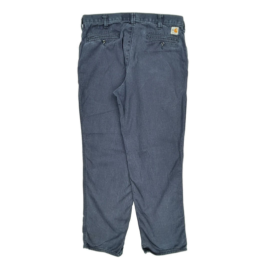 Carhartt Trousers - 36W 32L Navy Cotton