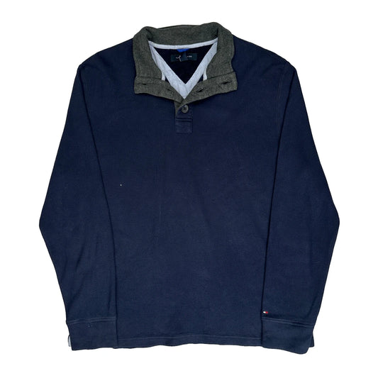 Tommy Hilfiger Jumper - XL Navy Cotton Blend