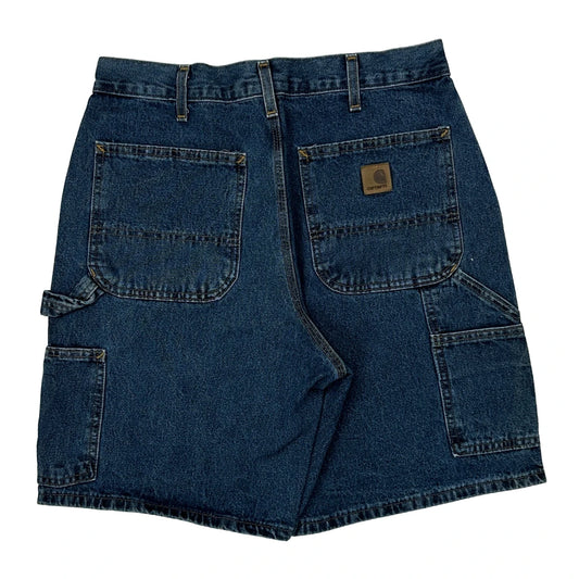 Carhartt Carpenter Shorts - 30W 9L Blue Cotton