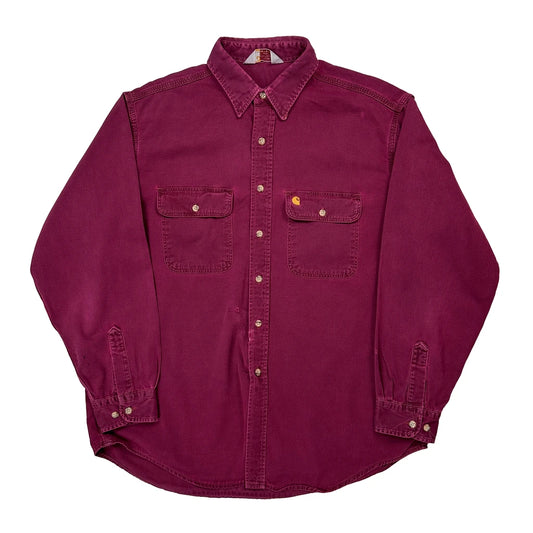Carhartt Shirt - XL Burgundy Cotton
