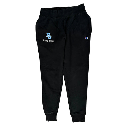 Reverse Weave Champion Graphic Joggers - Medium Black Cotton Blend