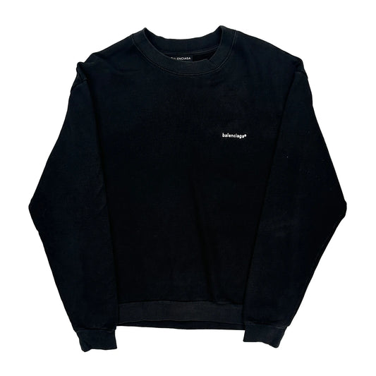 Balenciaga Sweatshirt - Large Black Cotton