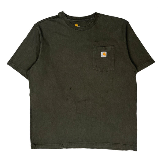 Carhartt T-Shirt - XL Green Cotton