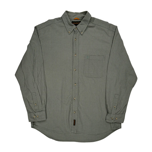 Timberland Checked Shirt - XL Grey Cotton