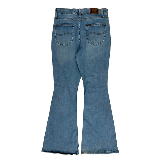 Vintage Lee Flared Jeans - 28W UK 8 Light Wash Denim