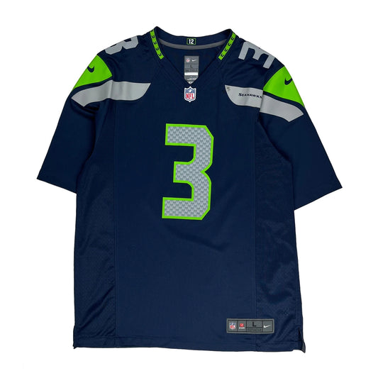 Seattle Seahawks Nike Nfl Jersey - Large Navy Polyester
