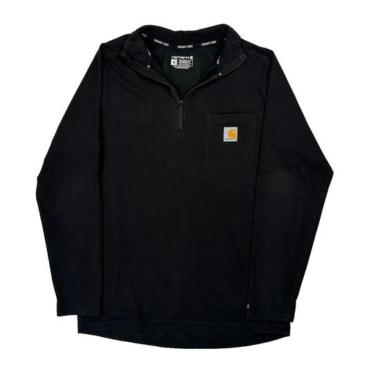 Force Carhartt 1/4 Zip - Medium Black Cotton