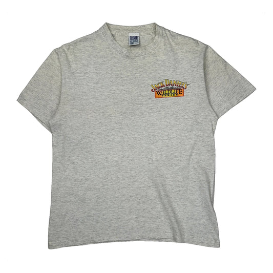 Wildlife Series Trinity Single Stitch T-Shirt - Large Grey Cotton