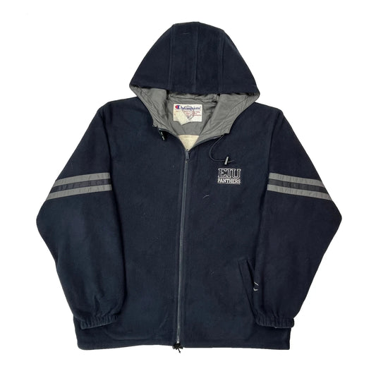 Vintage Eiu Panthers Champion College Jacket - Large Navy Polyester