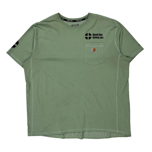 Quad City Safety, Inc. Carhartt T-Shirt - 2XL Green Cotton