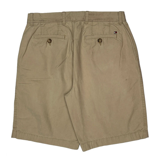 Tommy Hilfiger Chino Shorts - 32W 11L Khaki Cotton