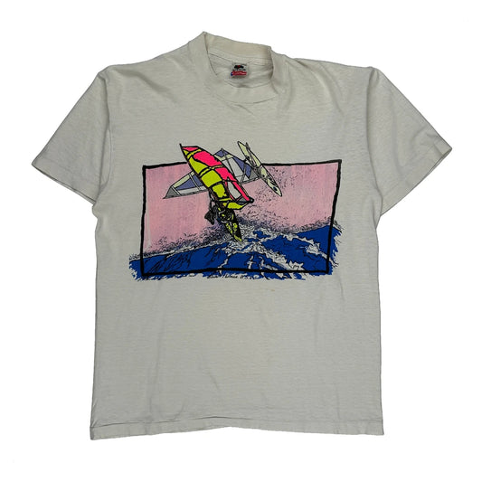 Fruit Of The Loom Graphic T-Shirt - Large White Cotton