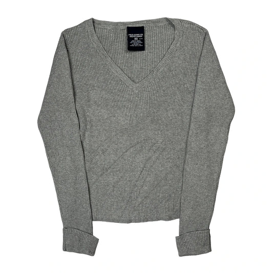 Vintage Polo By Ralph Lauren Jumper - Medium Grey Cotton