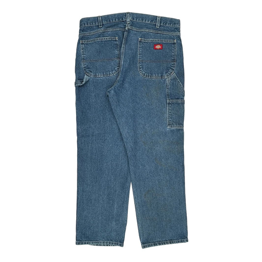Dickies Carpenter Trousers - 38W 30L Blue Denim