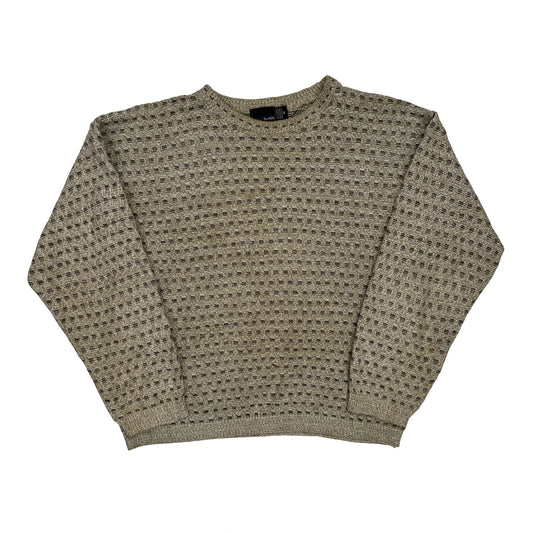 Bill Blass Jumper - Medium Beige Cotton Blend