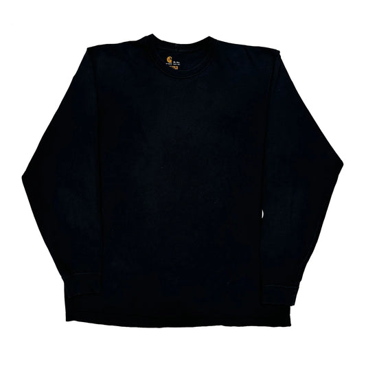 Carhartt Spellout Long Sleeve T-Shirt - XL Black Cotton