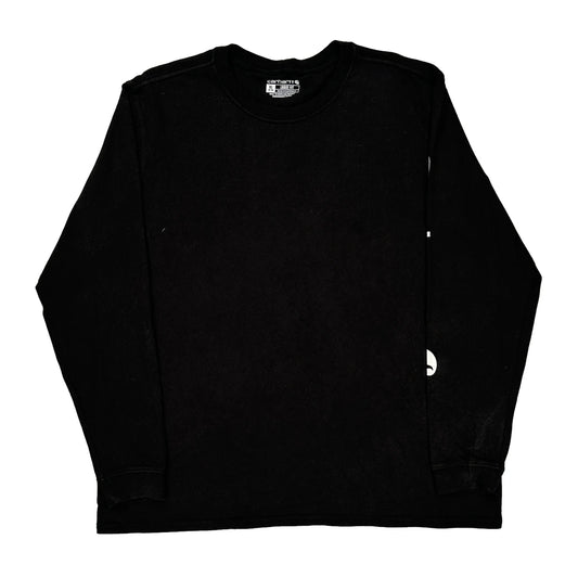 Carhartt Spellout Long Sleeve T-Shirt - XL Black Cotton