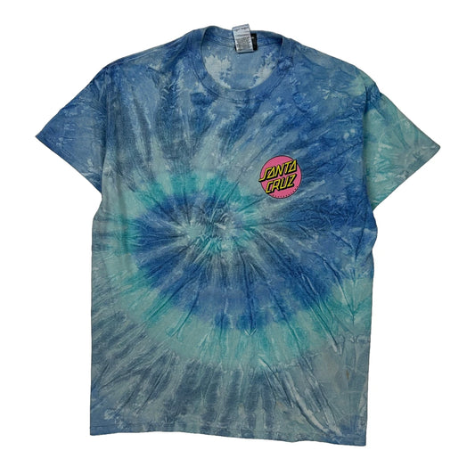 Santa Cruz Tie-Dye T-Shirt - Medium Blue Cotton
