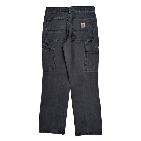 Carhartt Double Knee Carpenter Trousers - 30W 30L Grey Cotton