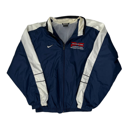 Vintage University Of Toledo Nike College Windbreaker - Large Navy Nylon