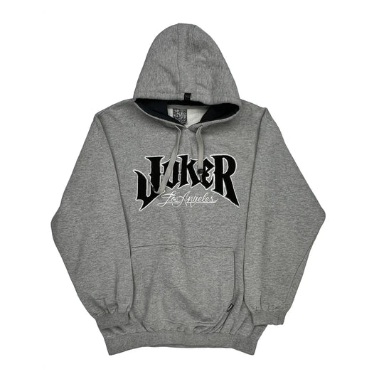 Los Angeles Joker Hip Hop Hoodie - Large Grey Cotton