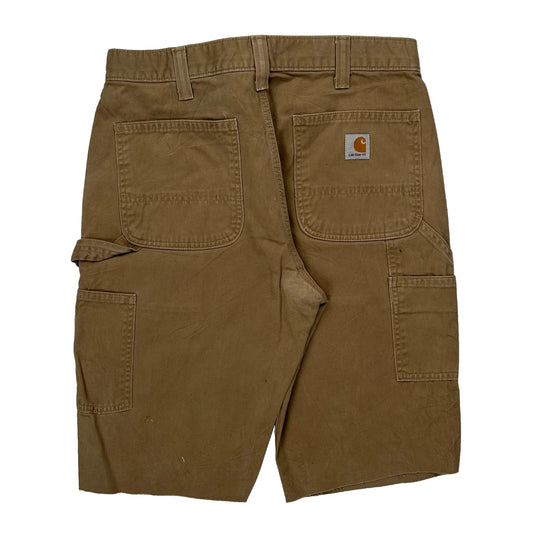 Relaxed Fit Carhartt Carpenter Shorts - 32W 10L Brown Cotton