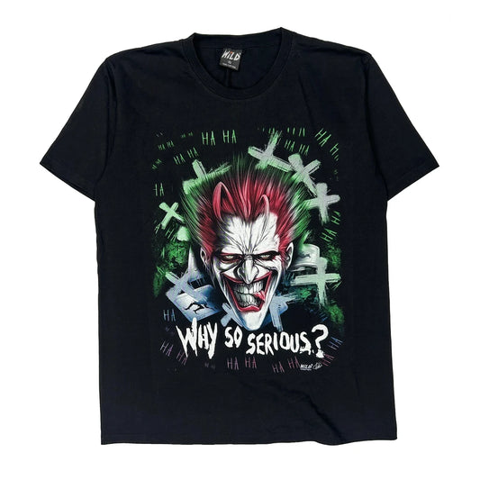 Joker Wild Fable Graphic T-Shirt - XL Black Cotton